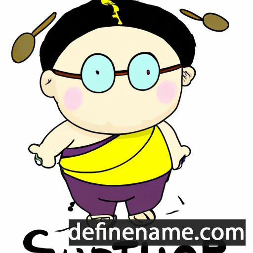 cartoon of the name Sutipong