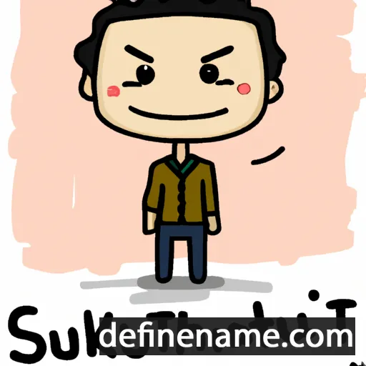 cartoon of the name Sutthisak