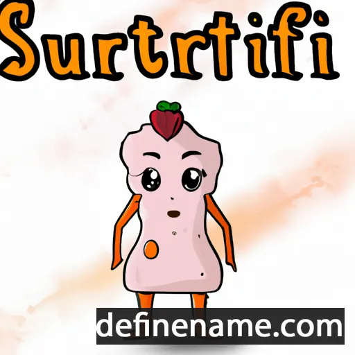 cartoon of the name Suulfriiti