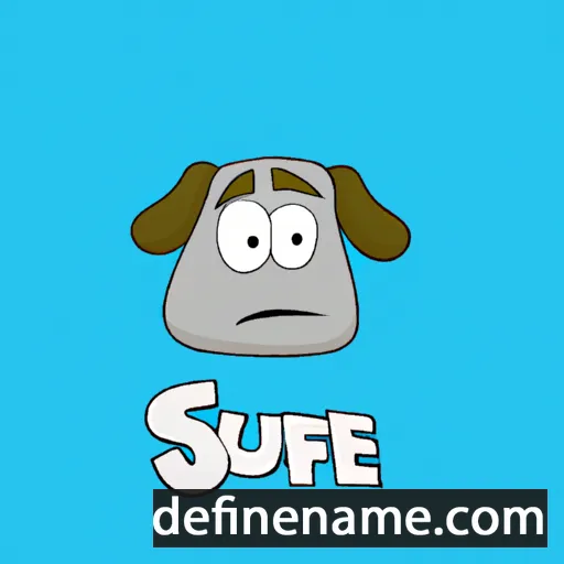 cartoon of the name Suvfe