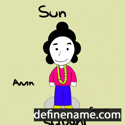 cartoon of the name Suwanni