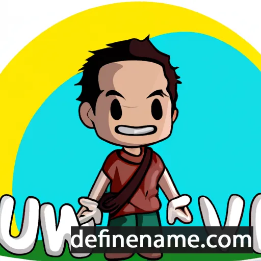 cartoon of the name Suwisnu