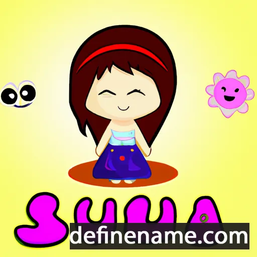 cartoon of the name Suza