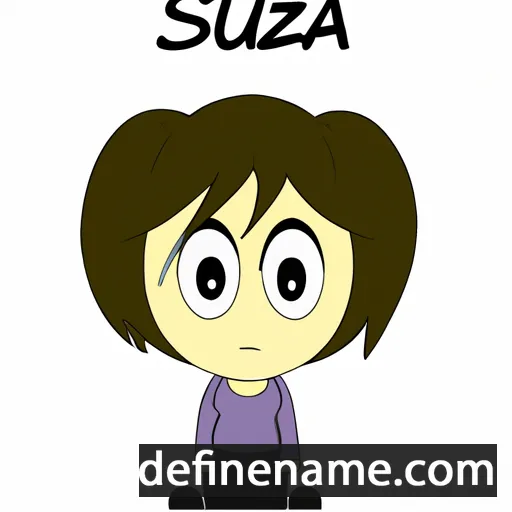 cartoon of the name Suza