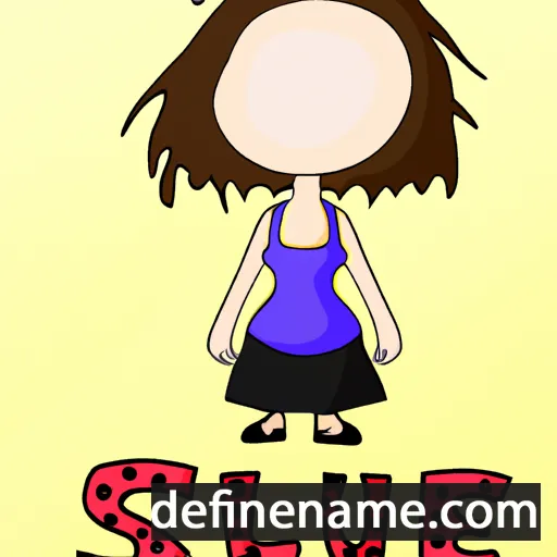 cartoon of the name Suzel