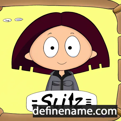 cartoon of the name Suzelle