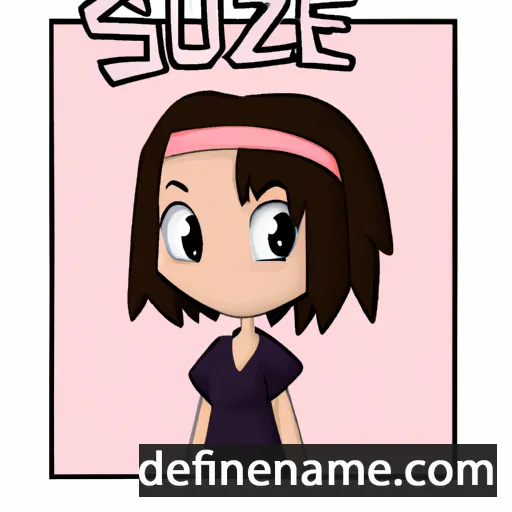 cartoon of the name Suzue