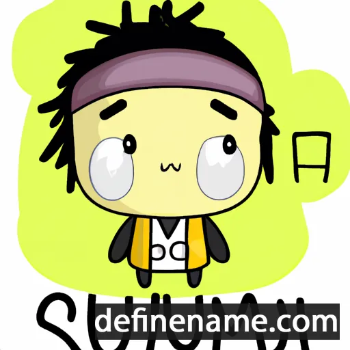 cartoon of the name Suzumu