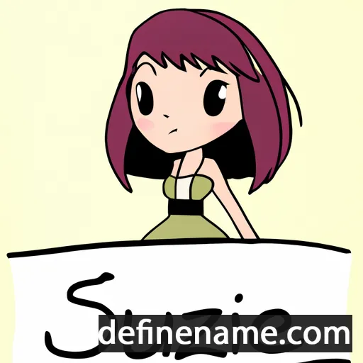 cartoon of the name Suzune