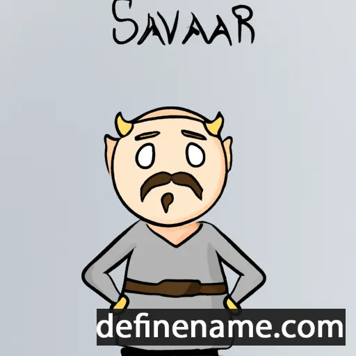 Svávarr cartoon