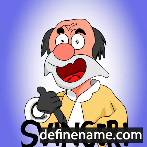 cartoon of the name Svæiningr