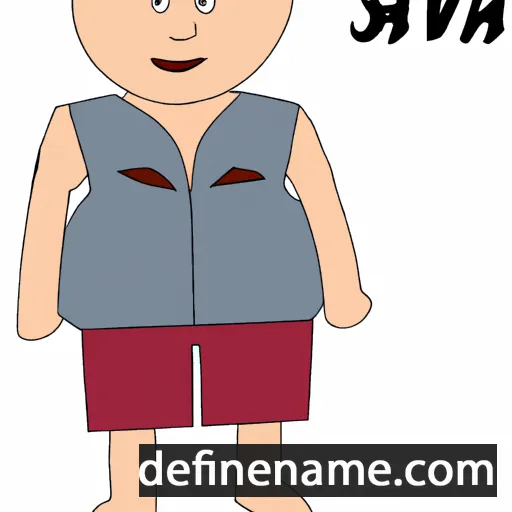 cartoon of the name Svafa