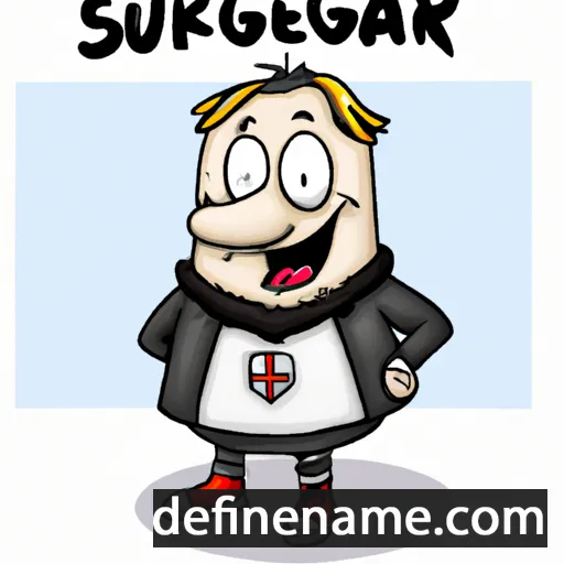 cartoon of the name Svanbergur