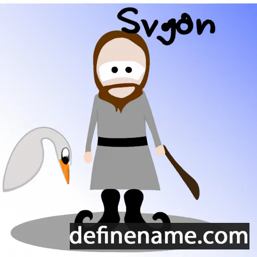 cartoon of the name Svanþór