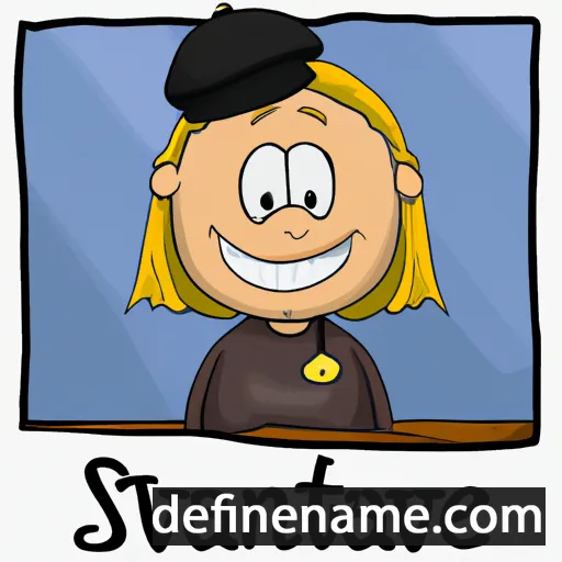 cartoon of the name Svantje