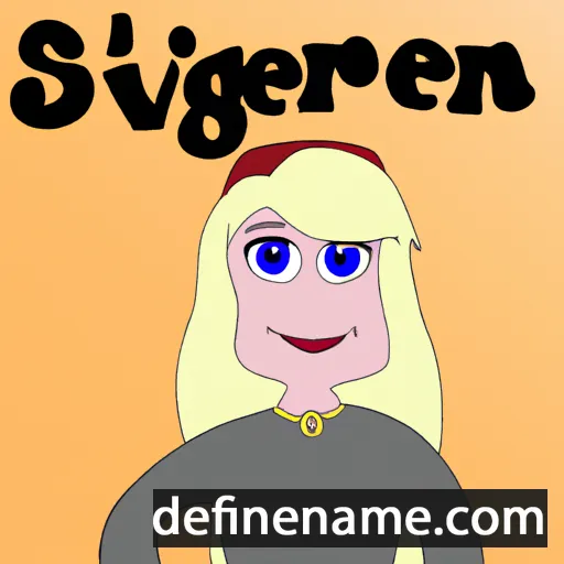 cartoon of the name Sveinbjörg