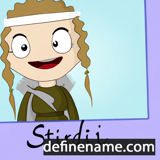 cartoon of the name Sveinhildur