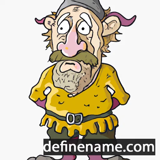 cartoon of the name Sveinulv