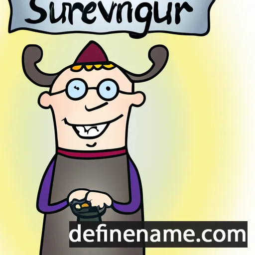 cartoon of the name Sveinungr