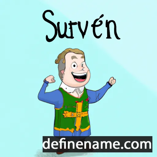 cartoon of the name Sveinur