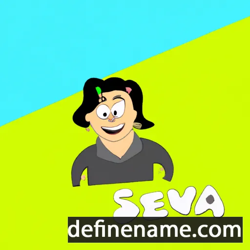 cartoon of the name Svena