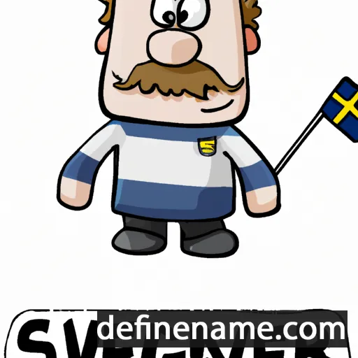 cartoon of the name Svenborg