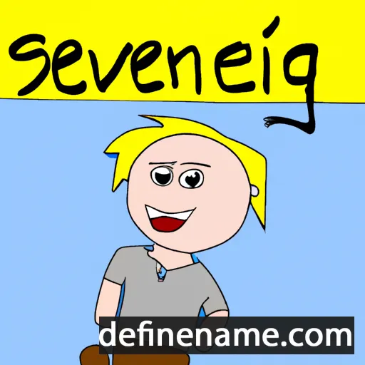 cartoon of the name Svening