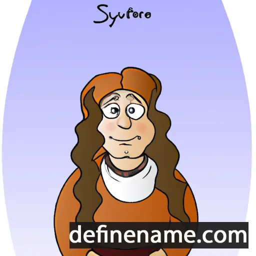 cartoon of the name Svyatoslava