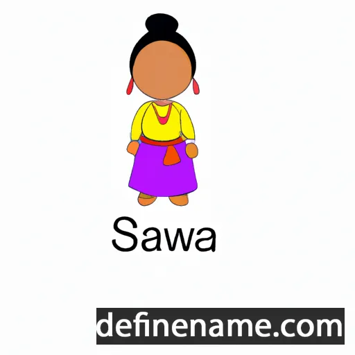 cartoon of the name Swala