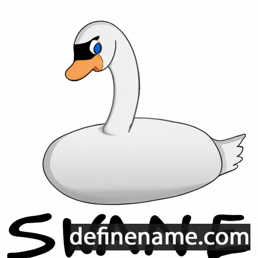 cartoon of the name Swane