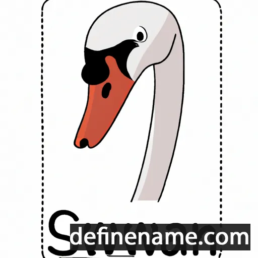 cartoon of the name Swann