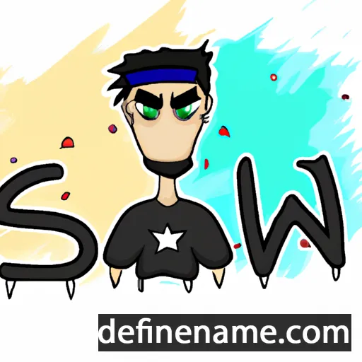 cartoon of the name Swar