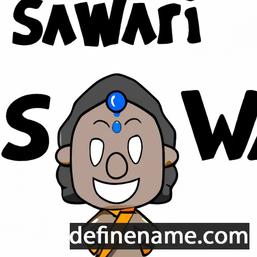 cartoon of the name Swaraj