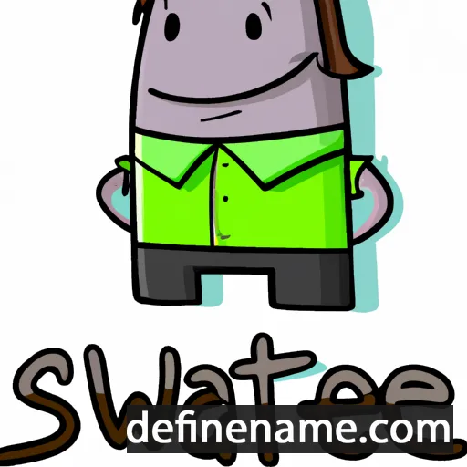 cartoon of the name Swarte