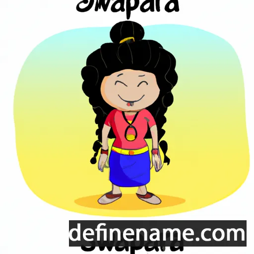 cartoon of the name Swarupa