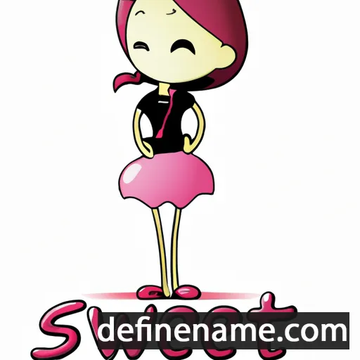 cartoon of the name Sweet