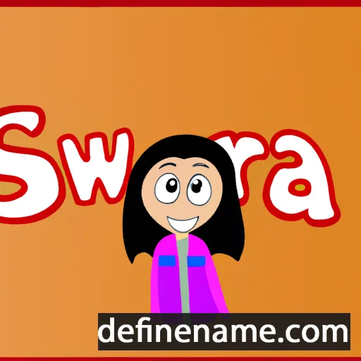 cartoon of the name Swera