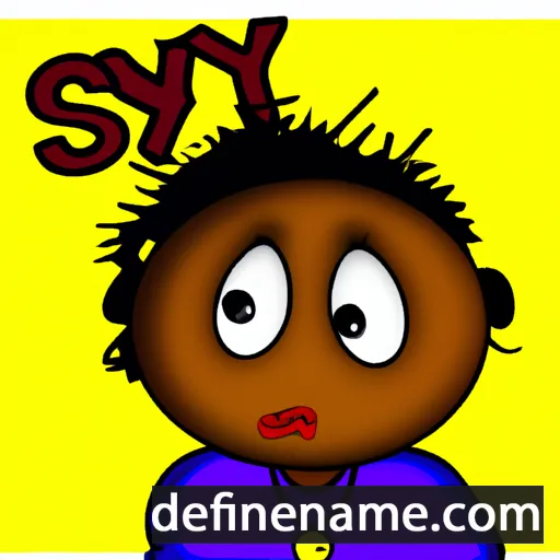 cartoon of the name Sy