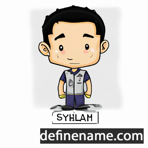 cartoon of the name Syahril