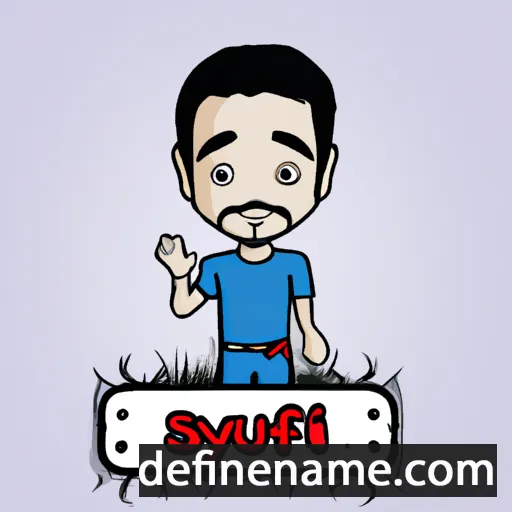 cartoon of the name Syaiful