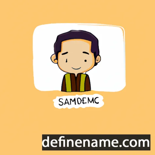 cartoon of the name Syamend