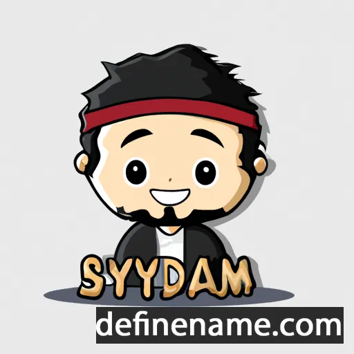 cartoon of the name Syamsudin