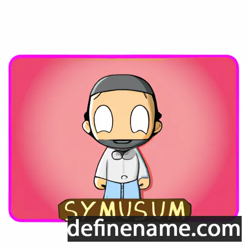 cartoon of the name Syamsul