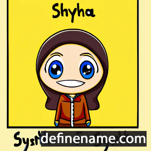 cartoon of the name Syarifah