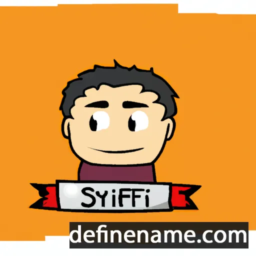 cartoon of the name Syariff