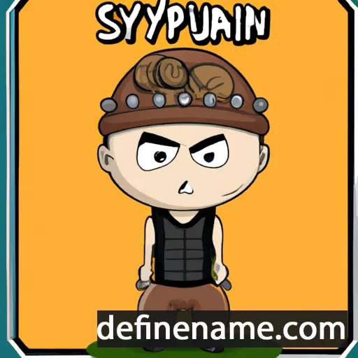 cartoon of the name Syaripudin