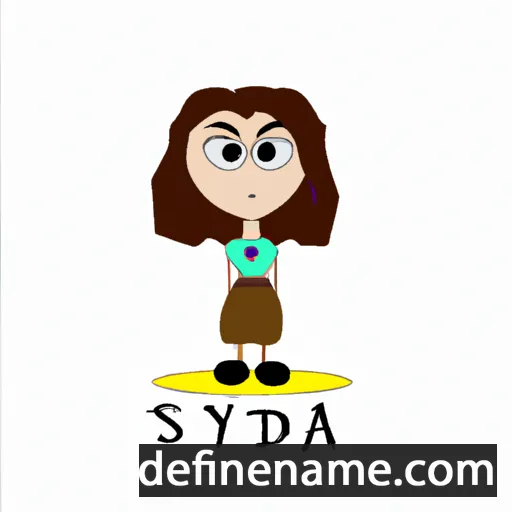 cartoon of the name Syda