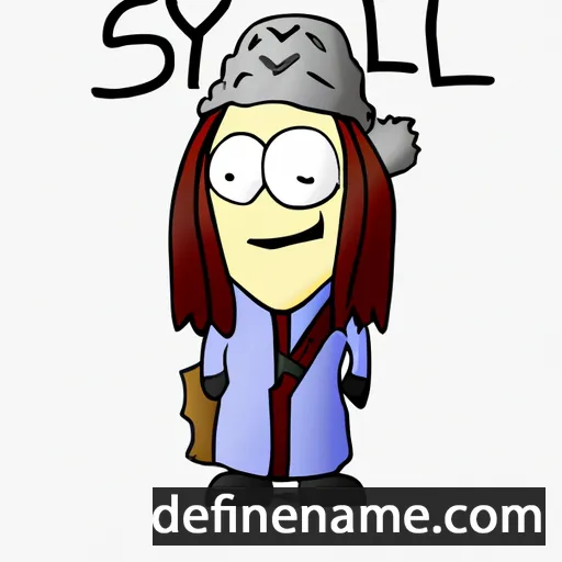 cartoon of the name Sydalg