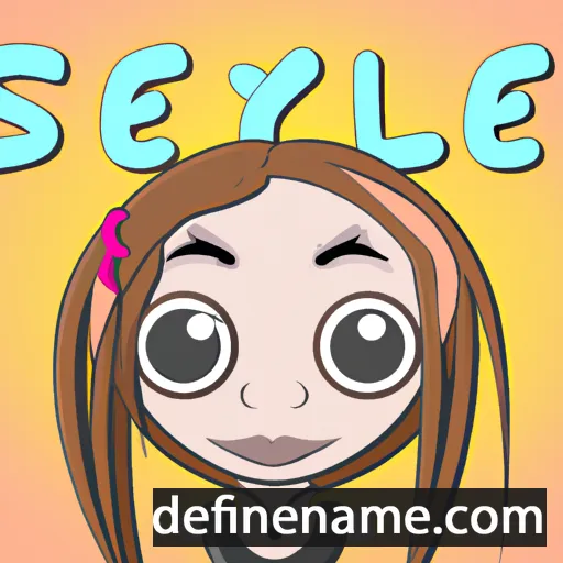 cartoon of the name Syele