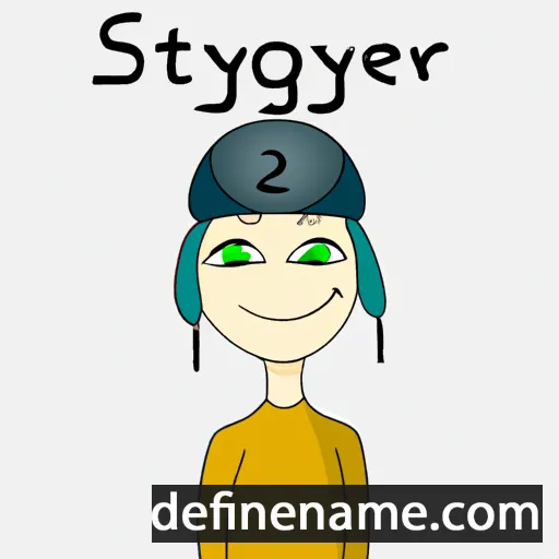 cartoon of the name Syergyei